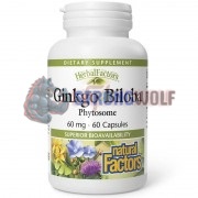 Ginkgo [Гинкго Билоба] (60 мг x 60 капс), Natural Factors