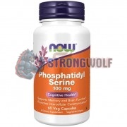 Phosphatidyl [PS100] (100 мг x 60 капс), NOW Foods