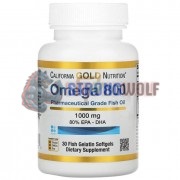 Omega 800 [Pharmaceutical Grade Fish Oil] (30 шт по 1000 мг), California Gold Nutrition