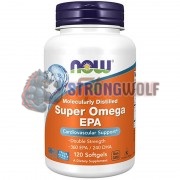 Super Omega EPA [Molecularly Distilled] (120 шт по 1000 мг), NOW Foods