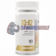 Vitamins D3 + K2 (90 шт), Maxler