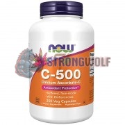Vitamin C-500 [Calcium Ascorbate-C] (250 шт по 500 мг), NOW Foods