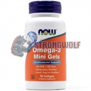 Omega-3 (90 шт по 500 мг), NOW Foods