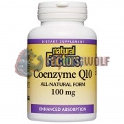 Coenzyme Q10 [All-Natural Form] (120 шт по 100 мг), Natural Factors