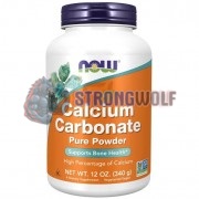 Calcium Carbonate [Pure Powder] (340 гр: 200 порций), NOW Foods
