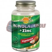 Monolaurin + Zinc (90 шт), Nature's Life
